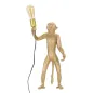LAMPA STOŁOWA MONKEY ZŁOTA 26X34X55 cm